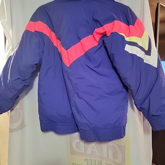 Vintage Downhill Racer Down Purple Snow Ski Jacket Size Small - Picture 3 of 6